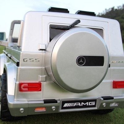 Детский электромобиль Baby Maxi Mercedes-Benz G55 AMG Silver Paint LUX фото-2