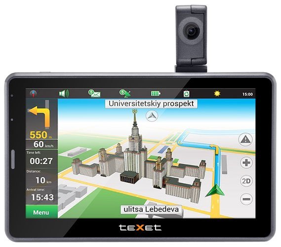 GPS-навигатор TeXet TN-525HD DVR